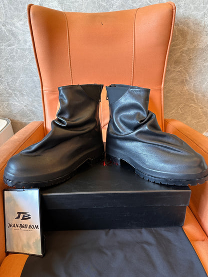 Botines de cuero negro de Rick Owens