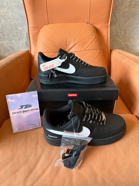 Nike Air Force 1 x Supreme Black Shoes