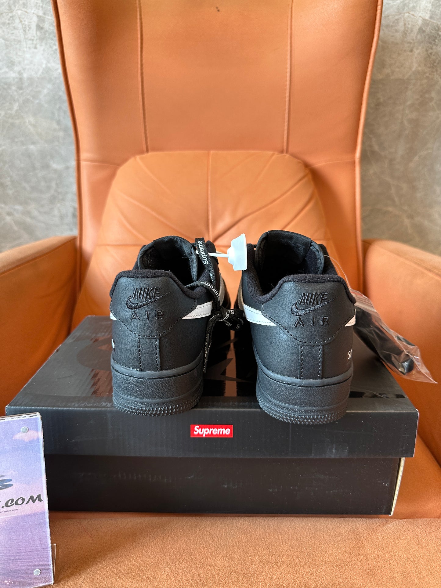 Nike Air Force 1 x Supreme Black Shoes