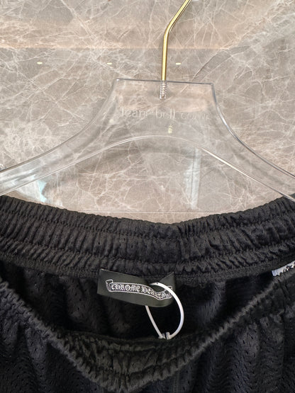 Chrome Hearts black mesh basketball shorts