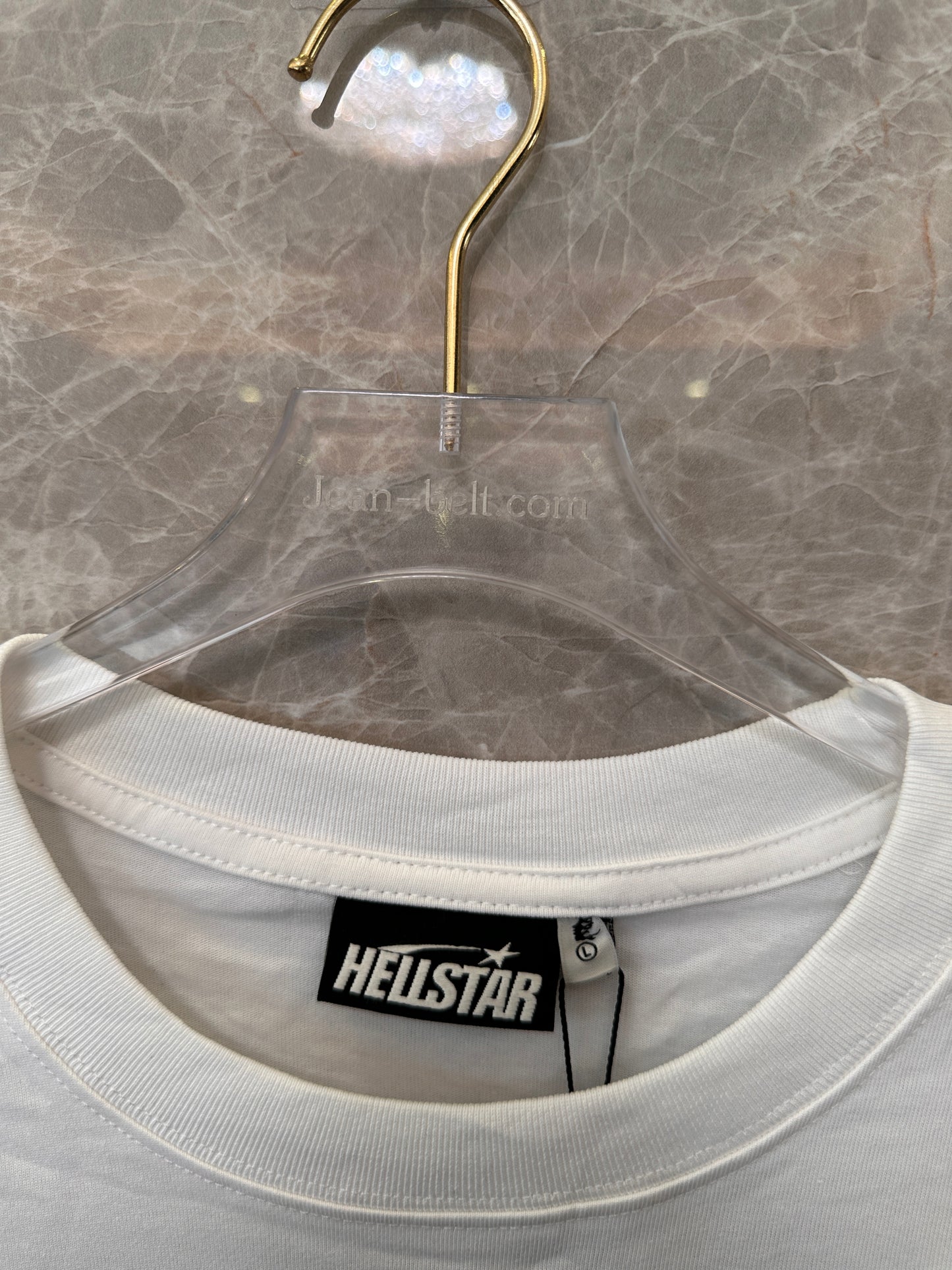 Camiseta oversized com estampa Hellstar - branca
