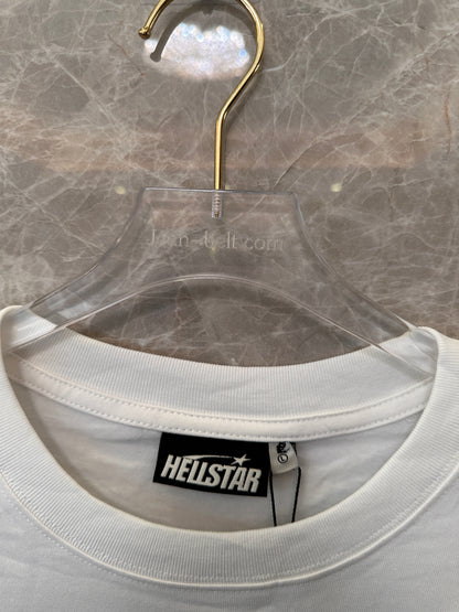 Camiseta oversized com estampa Hellstar - branca