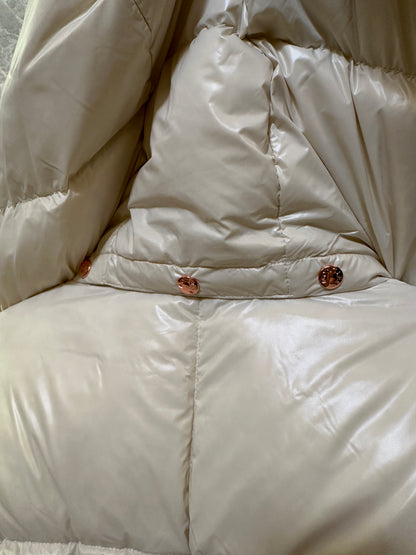 Moncler Glossy Down Jacket – Ivory