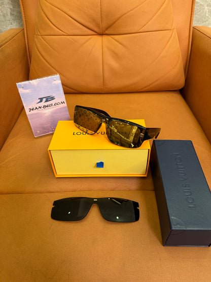 Louis Vuitton 1.1 Millionaires Sunglasses – Black Frame with Gold Monogram Lens