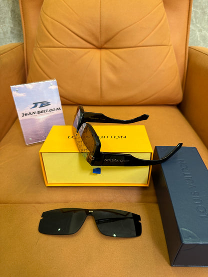 Louis Vuitton 1.1 Millionaires Sunglasses – Black Frame with Gold Monogram Lens