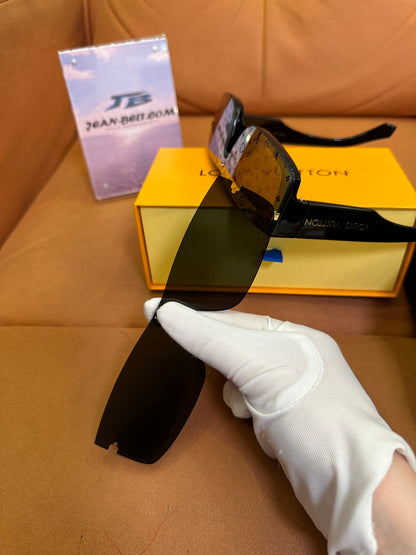 Louis Vuitton 1.1 Millionaires Sunglasses – Black Frame with Gold Monogram Lens