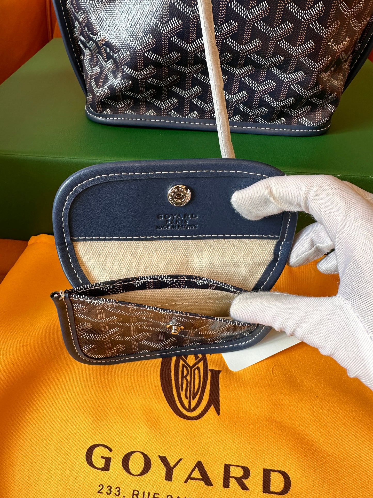 Bolsa Goyard Saint Louis PM com minibolsa