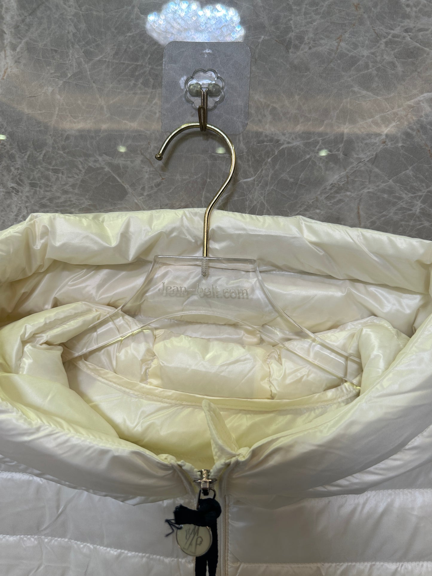 Moncler White Lightweight Down Jacket with Hood – Women’s Short Puffer Coat