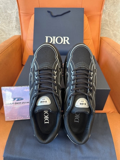 Dior B30 Low-Top Sneakers– Black Mesh & Technical Fabric