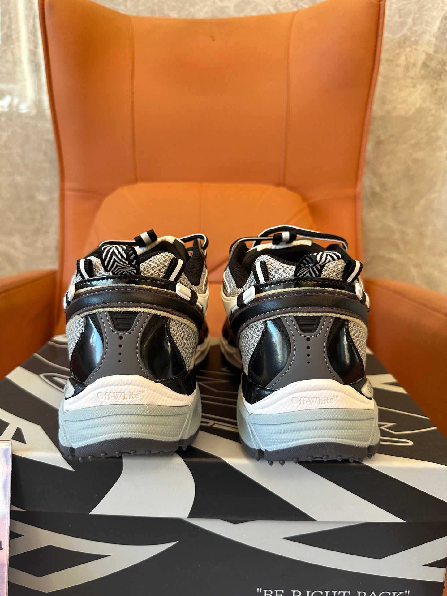 Off-White ODSY-1000 Sneakers – Black & White Mesh