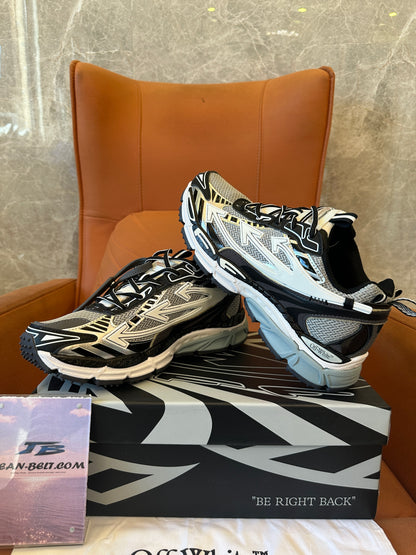 Off-White ODSY-1000 Sneakers – Black & White Mesh