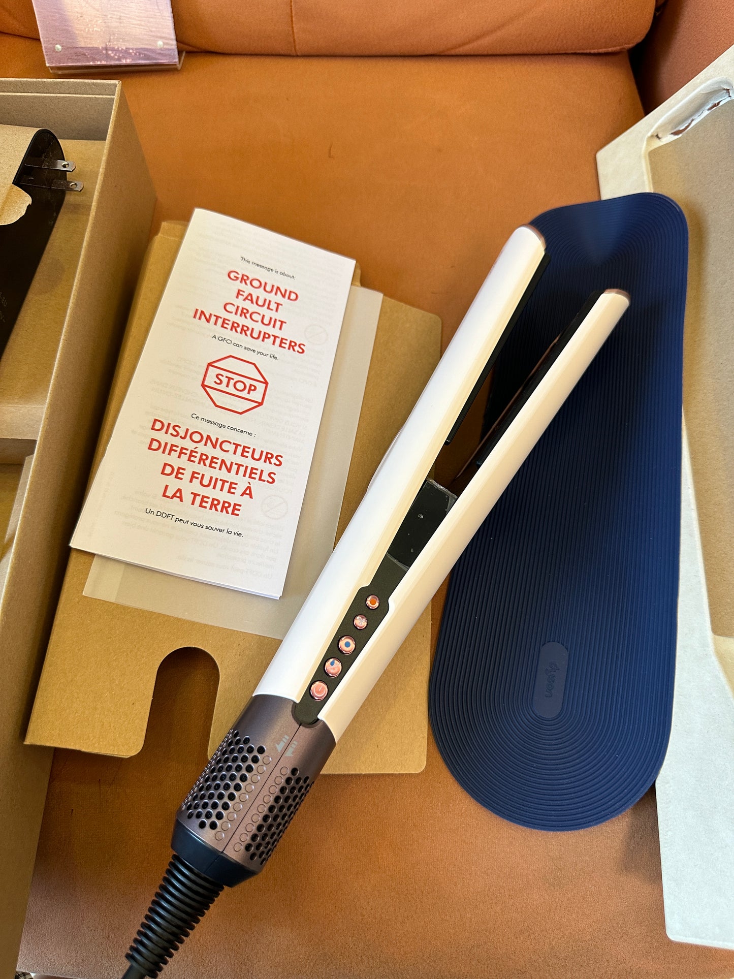 Dyson AirStrait Alisador de Cabelo – Azul Prússia/Cobre Rico (Modelo HT01)