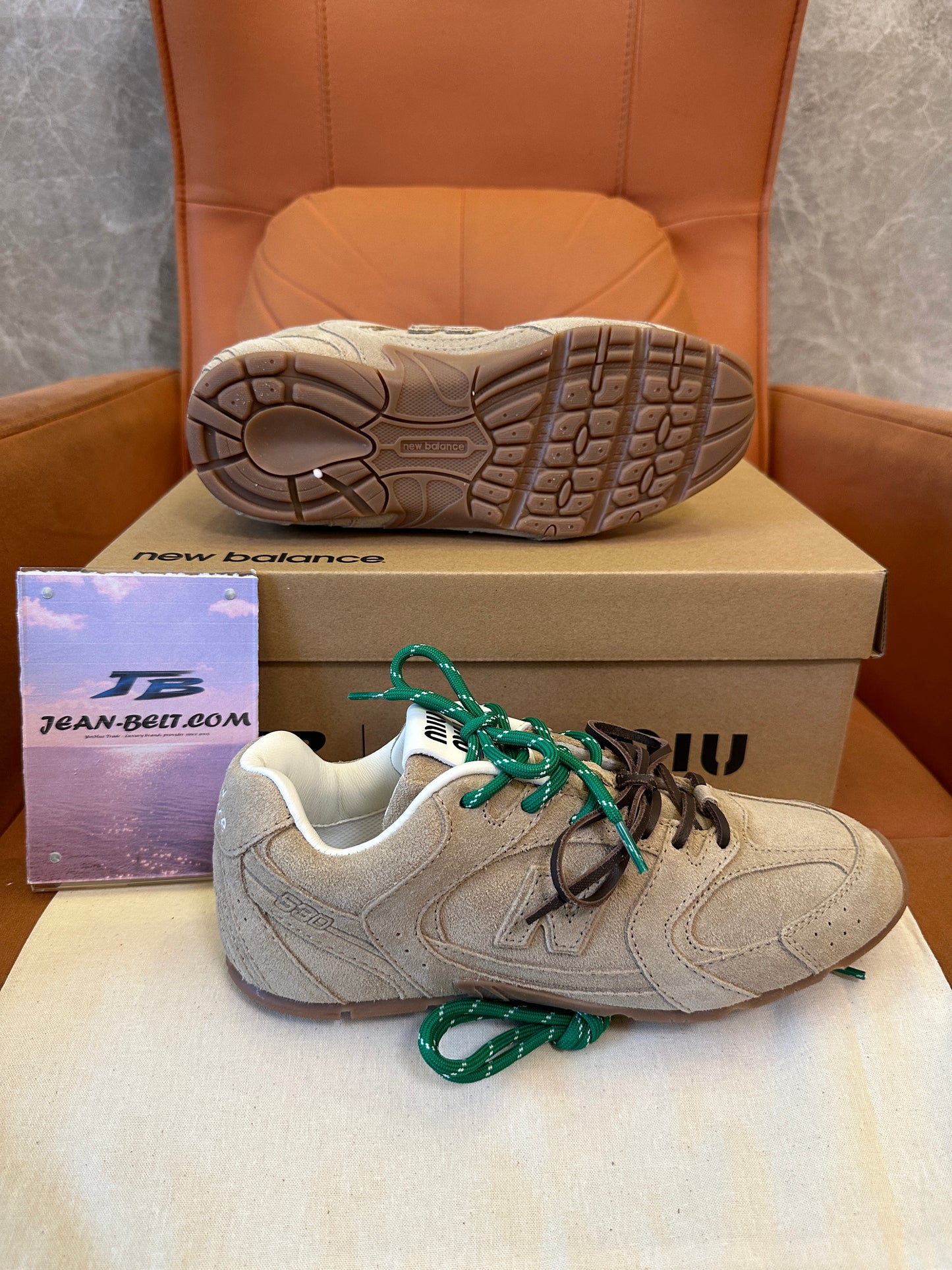 Miu Miu x New Balance 574 Collaboration Sneakers