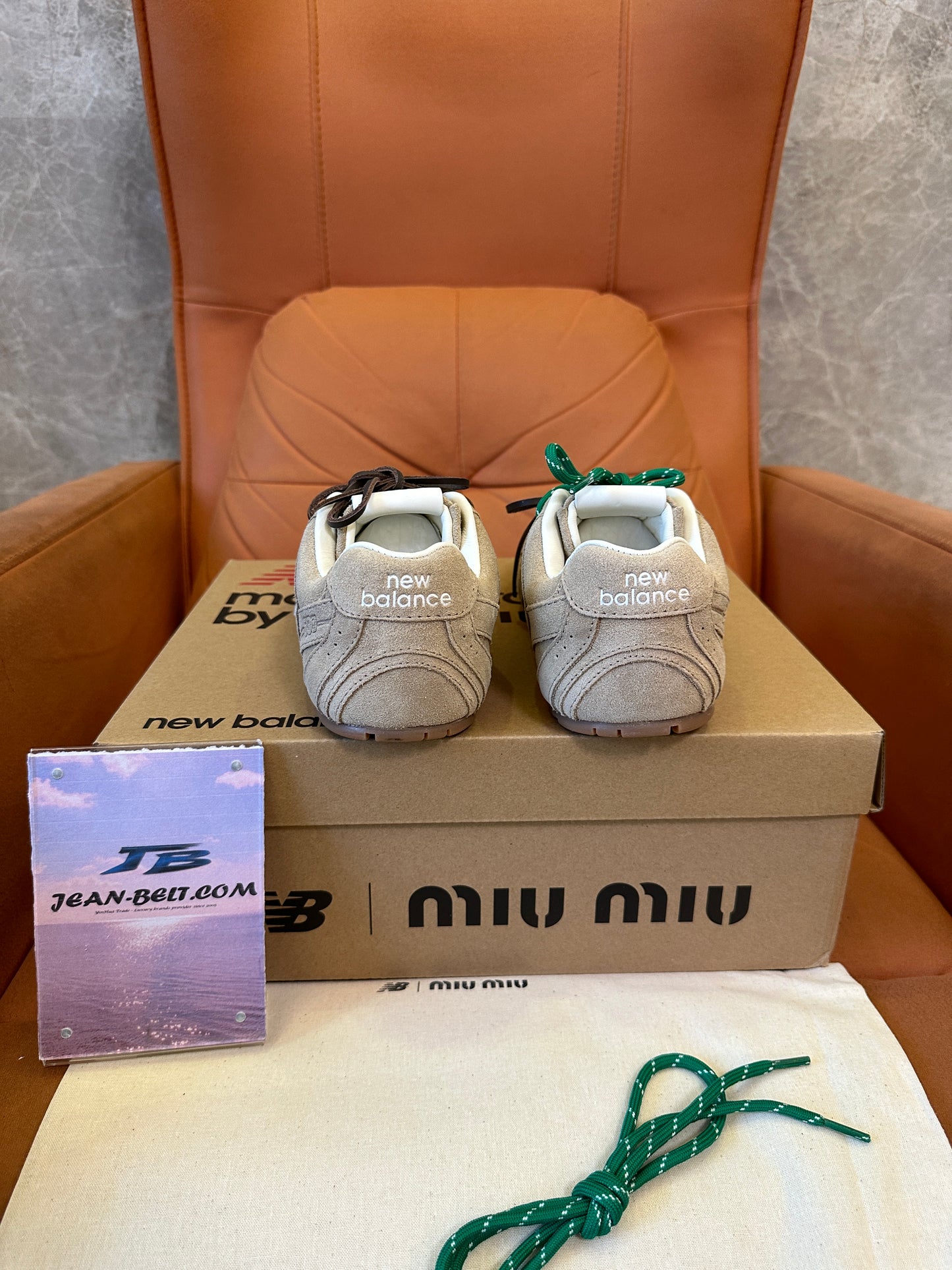 Miu Miu x New Balance 574 Collaboration Sneakers