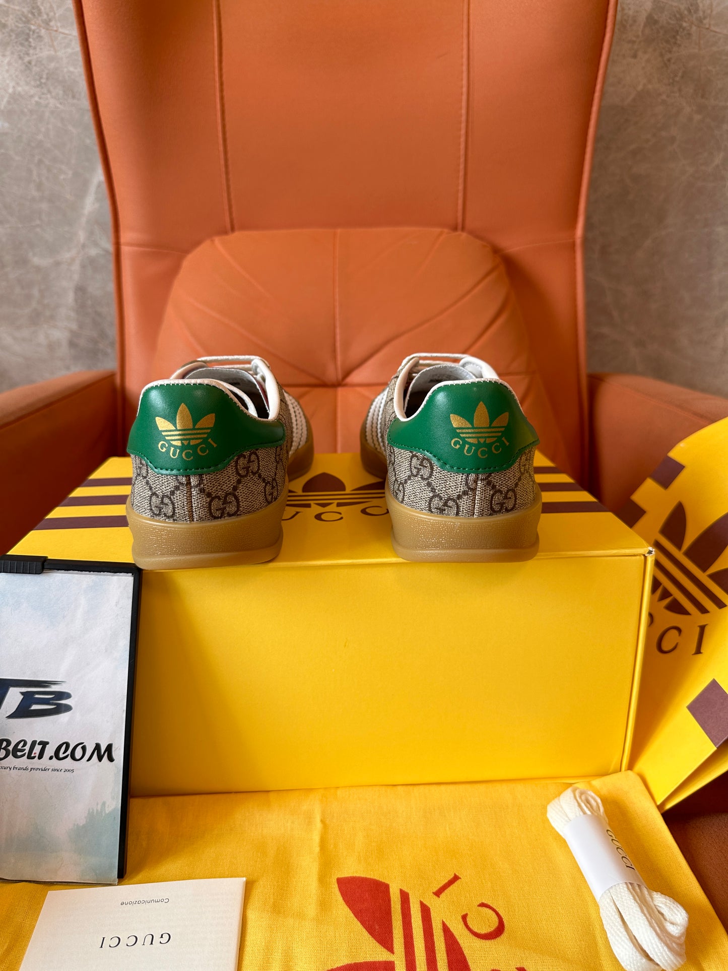 Tênis Gucci x Adidas Gazelle