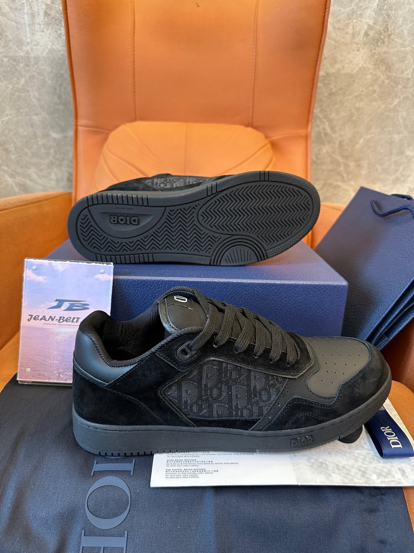 Dior B27 Low-Top Black Oblique Sneakers