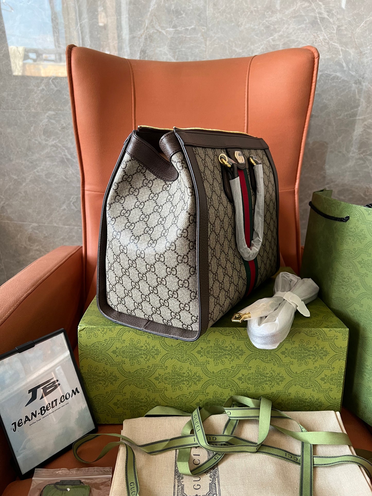 Gucci Ophidia GG Supreme 524537 Tote