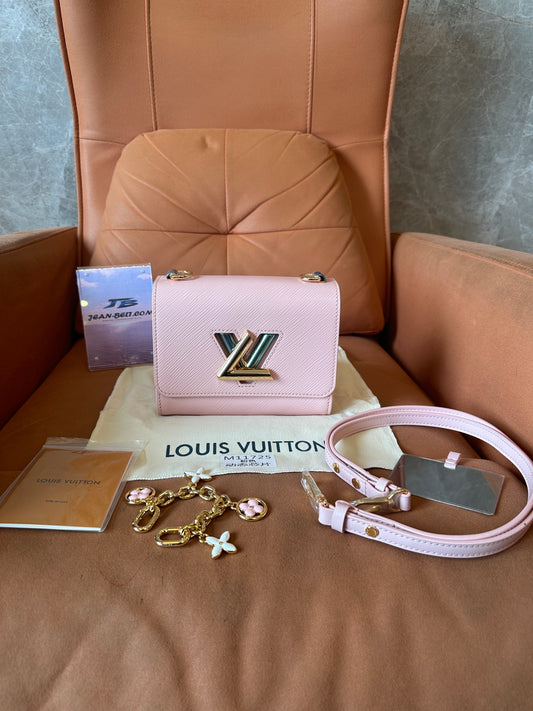 Louis Vuitton Twist PM Bag in Epi Leather – Pink with Gold LV Twist Lock (M11725)