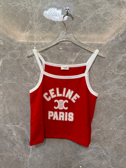 Celine Paris Logo Tank Top