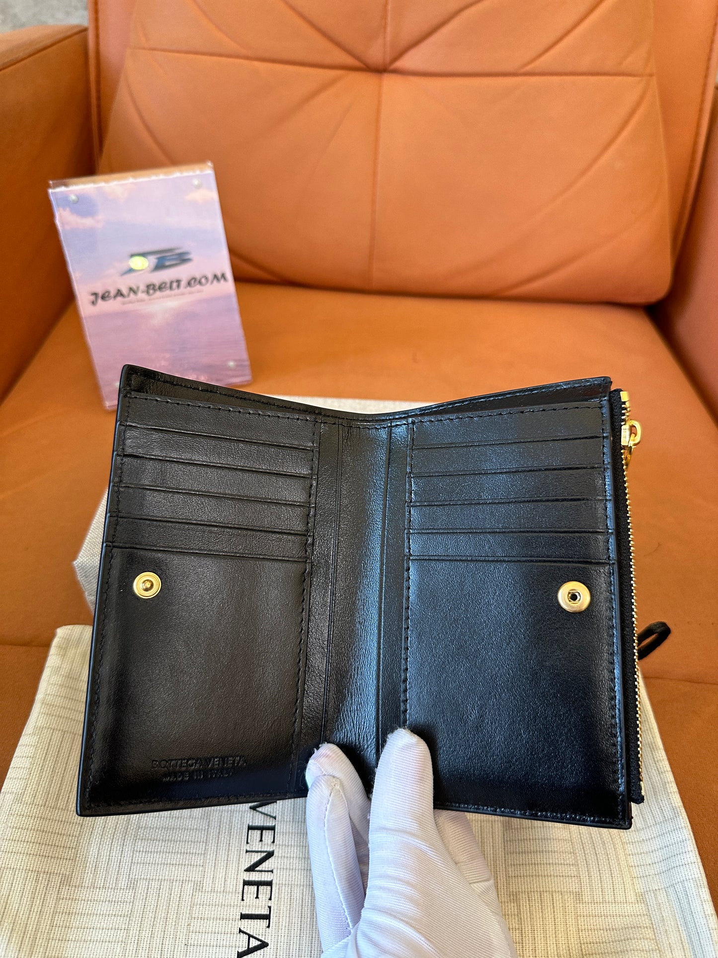 Bottega Veneta Intrecciato Leather Bifold Wallet – Black