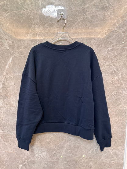 Celine paris Logo Sweatshirt - Navy Blue