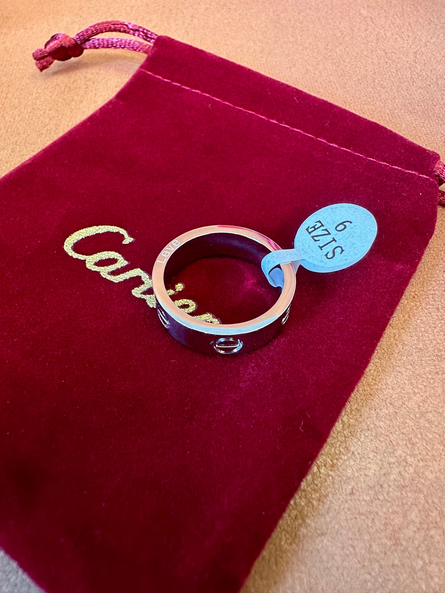 Cartier Love Ring in White Gold