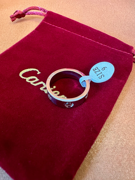 Cartier Love Ring in White Gold