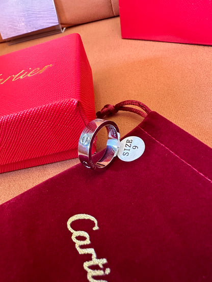 Cartier Love Ring in White Gold