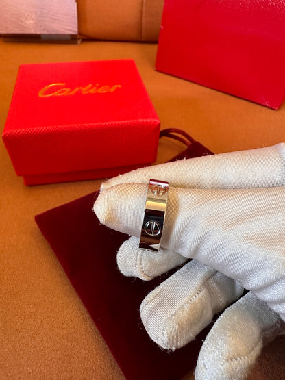Cartier Love Ring in White Gold