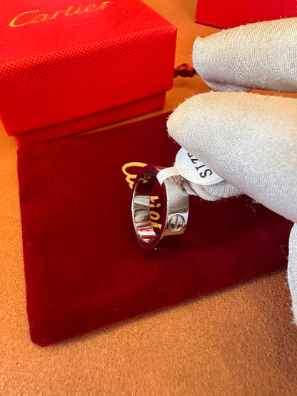 Cartier Love Ring in White Gold