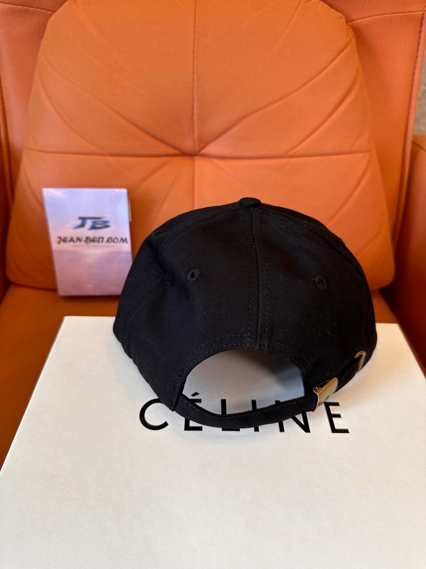 Celine Triomphe Logo Black Baseball Cap