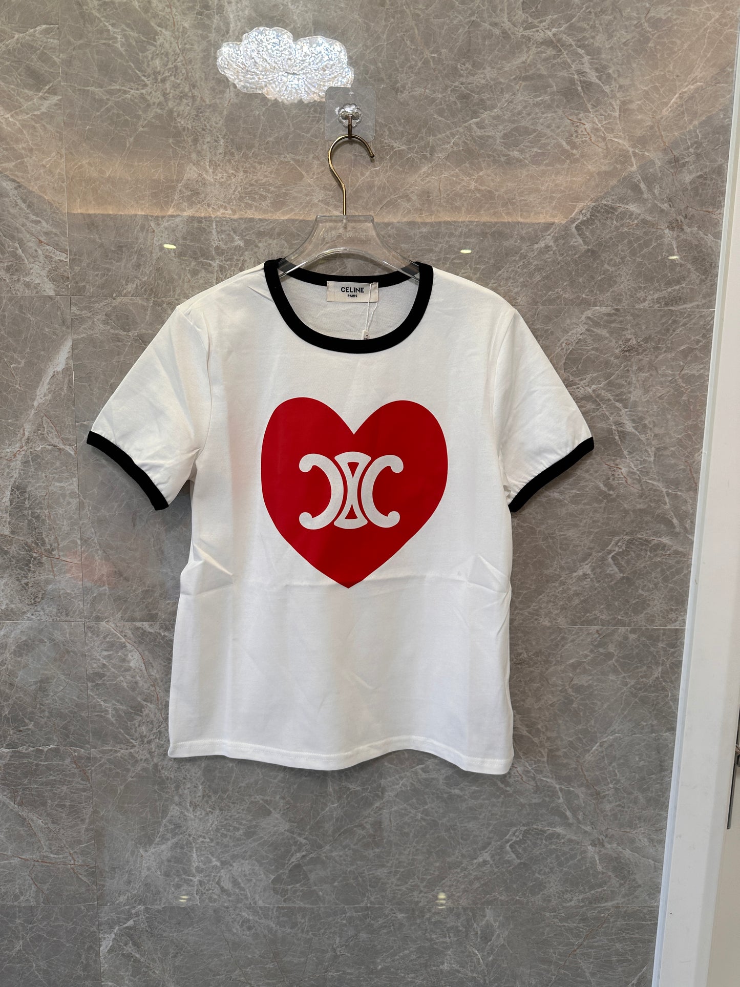 Celine Heart Graphic T-shirt