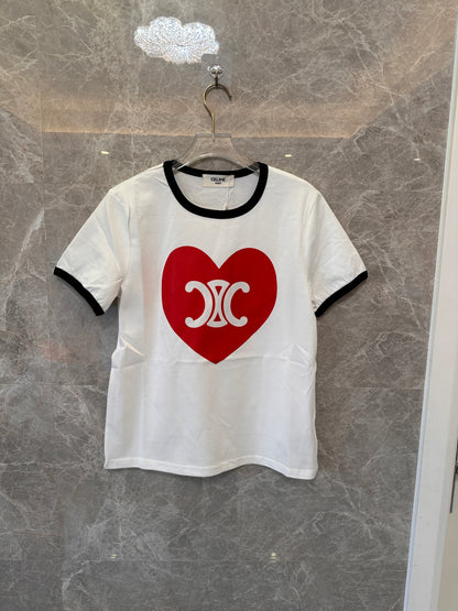 Celine Heart Graphic T-shirt