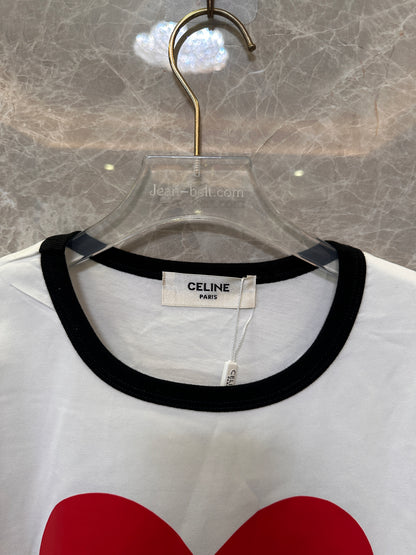Celine Heart Graphic T-shirt