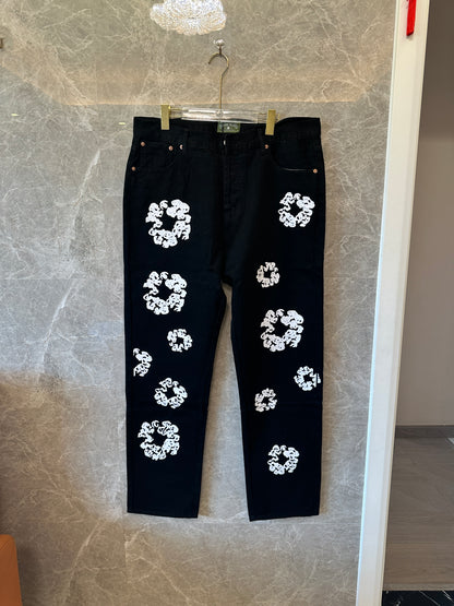 Denim Tears x Levi’s Cotton Wreath Calças de Ganga Pretas