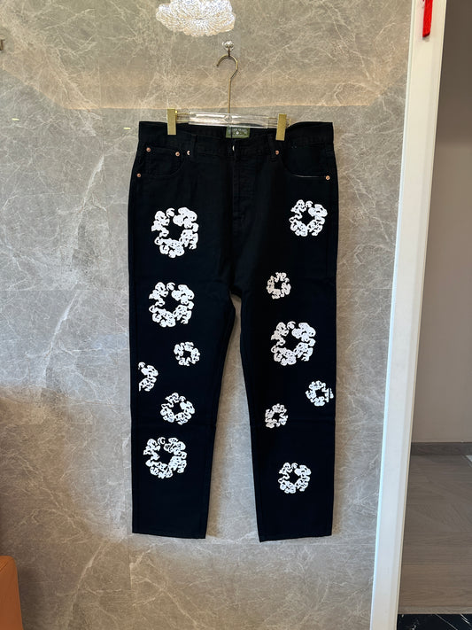 Denim Tears x Levi’s Cotton Wreath Black Denim Jeans