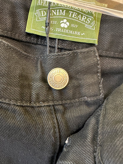 Denim Tears x Levi’s Cotton Wreath Calças de Ganga Pretas