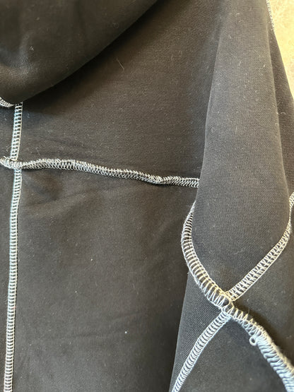 Supreme Contrast Stitch Logo Hoodie in Black