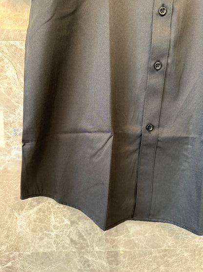 Camisa clásica de manga corta para hombre de Moncler - negra