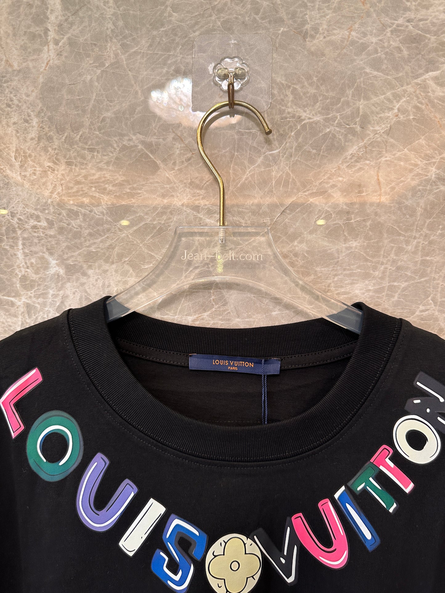 Louis Vuitton Men's Graphic Logo T-shirt - Black