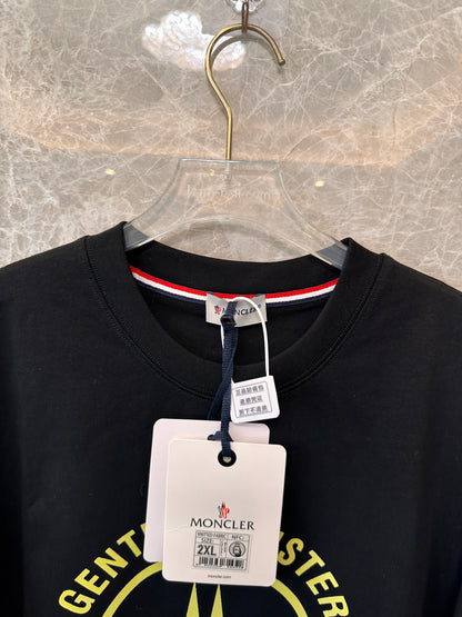 Moncler Gentlemen's Club Logo T-shirt - Black