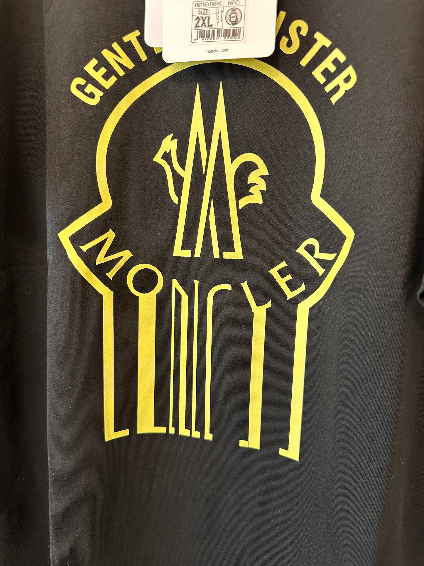 Moncler Gentlemen's Club Logo T-shirt - Black