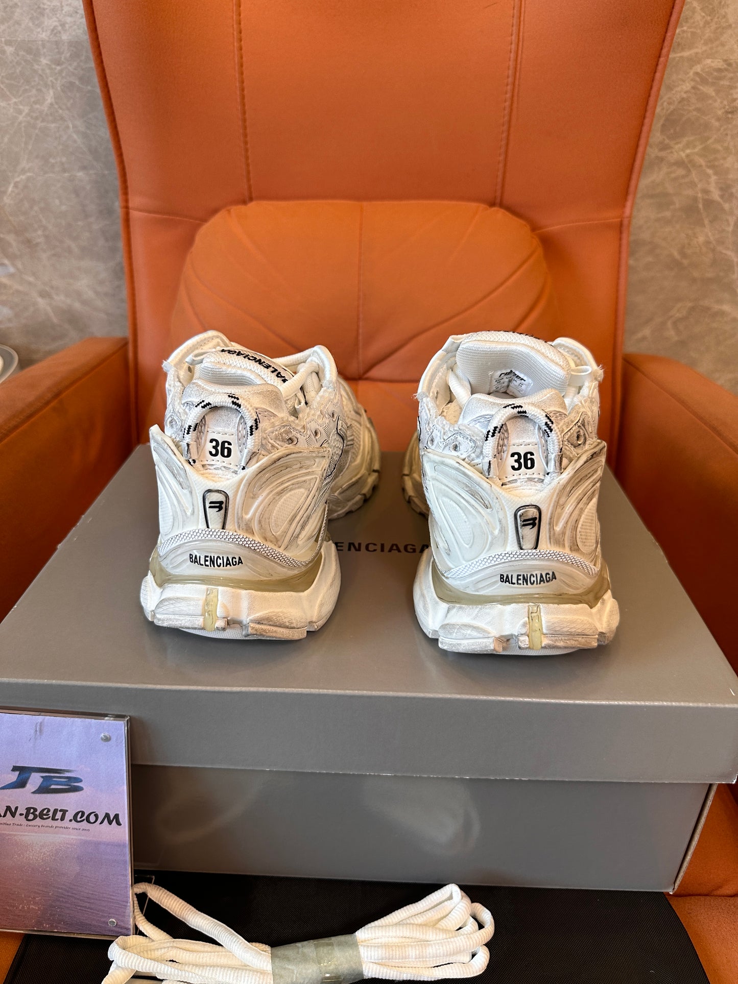Balenciaga 3XL Distressed Sneakers – Futuristic Chunky Design