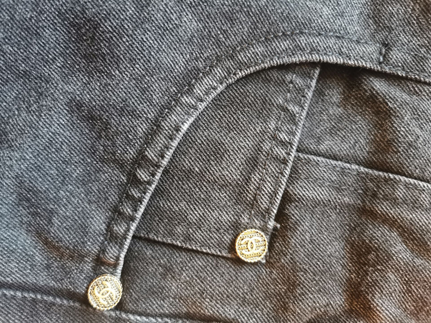 Chanel Classic High-Waisted Denim Shorts