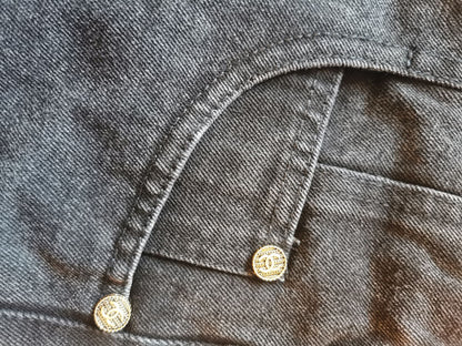 Chanel Classic High-Waisted Denim Shorts