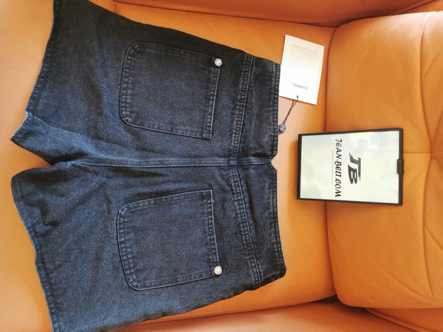 Chanel Classic High-Waisted Denim Shorts