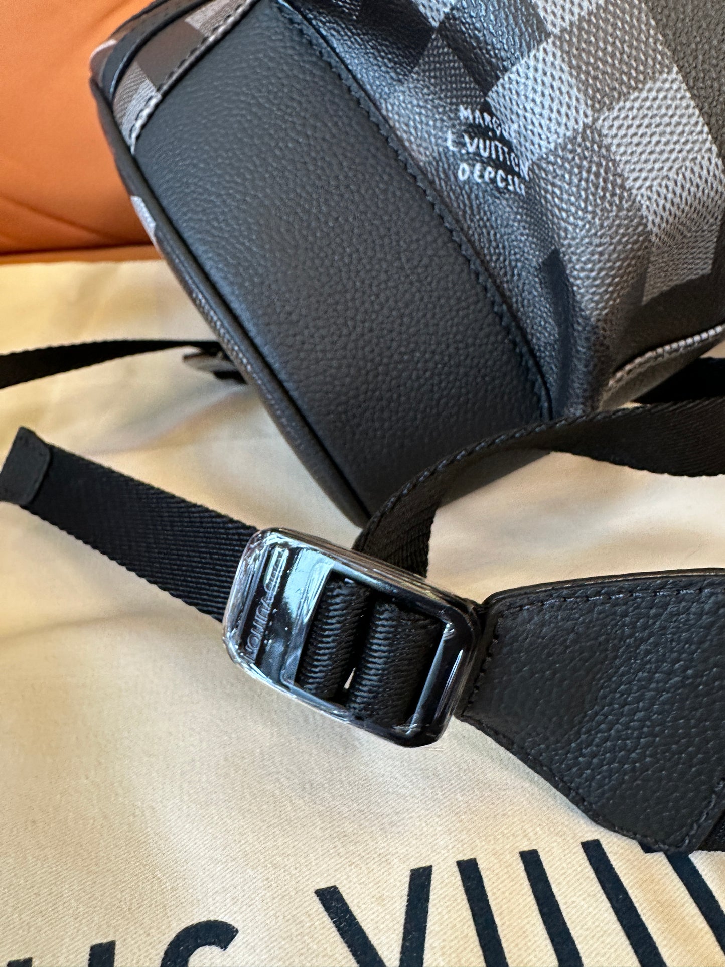 Louis Vuitton Christopher MM Backpack Pixel Monogram Eclipse Canvas