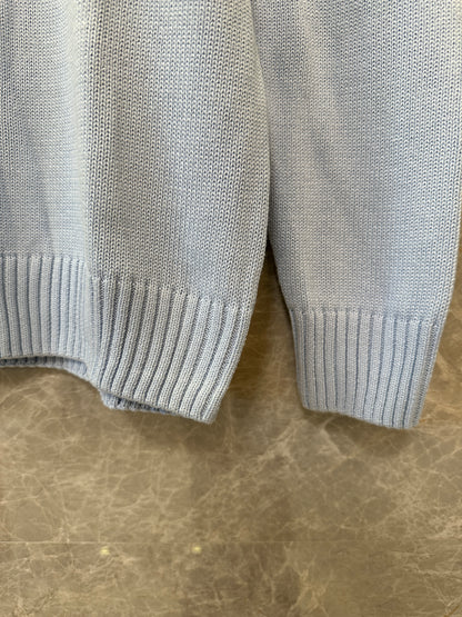 Polo Ralph Lauren Light Blue Half-Zip Sweater | Classic Men’s Knitwear