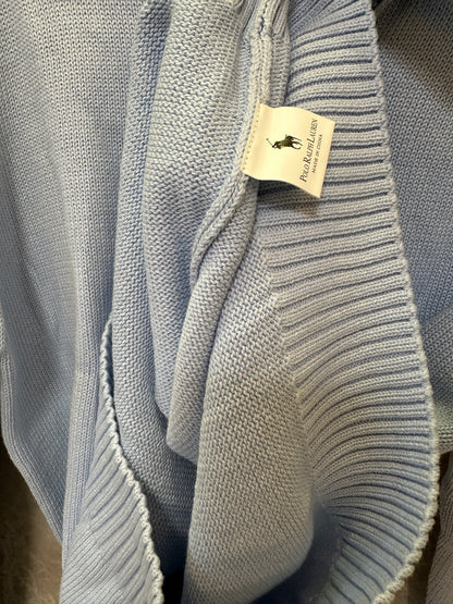 Polo Ralph Lauren Light Blue Half-Zip Sweater | Classic Men’s Knitwear