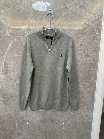 Polo Ralph Lauren Grey Half-Zip Sweater